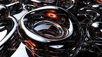 Abstract Metallic Loops with Reflective Surfaces