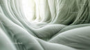 Surreal Flowing Abstract Organic Texture in Soft Green