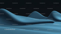 Surreal Blue Dunes Creating a Futuristic Landscape