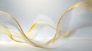 Elegant Curves and Flowing Lines with Gold Accents