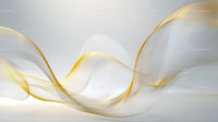 Elegant Curves and Flowing Lines with Gold Accents
