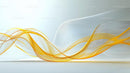 Elegant Flow of Golden and White Waves in Abstract Design