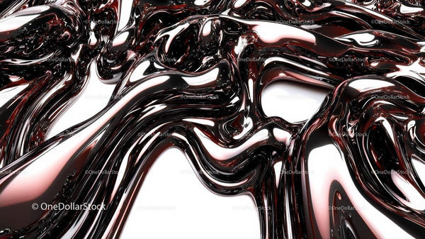 Abstract Metallic Fluid with Flowing Curves