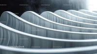 Abstract Metallic Wavy Pattern with Curved Lines
