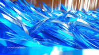 Vibrant Abstract Blue Ribbons with Dynamic Flow