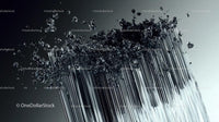 Abstract High-Speed Water Splash Art
