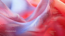 Abstract Red and Blue Wavy Pattern with Flowing Lines