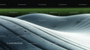 Abstract Wavy Metallic Surface with Light Reflections