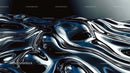 Futuristic Liquid Metal Surface with Reflective Waves
