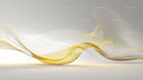 Golden Wave Lines on Minimalist Background