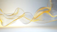 Elegant Yellow and White Flowing Abstract Lines