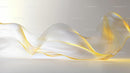 Golden Waves on Elegant Curving Background