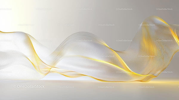 Golden Waves on Elegant Curving Background
