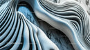 Abstract Flowing Curves with Marble Texture