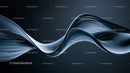 Abstract Fluid Wave with Glossy Blue Texture