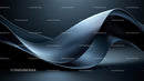 Elegant Blue Waves in Futuristic Abstract Design