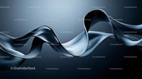 Elegant Flowing Metallic Curves in Modern Design