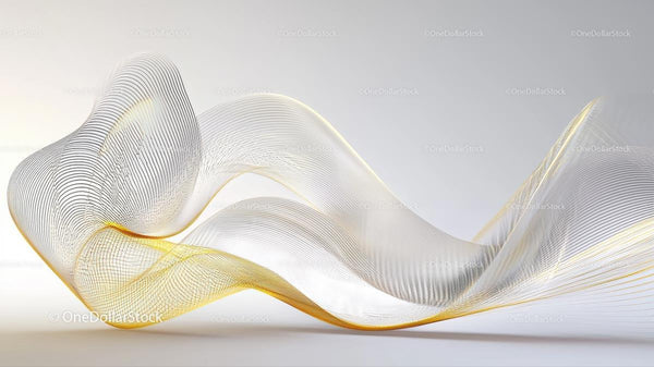 Elegant Abstract Wave of Flowing Lines in Soft Gradient
