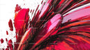 Dynamic Abstract Art with Bold Red Brushstrokes