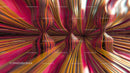 Colorful Abstract Hourglass with Vibrant Stripes