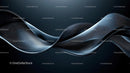 Elegant Abstract Waves in Black Modern Design