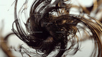 Intricate Abstract Swirl with Flowing Digital Lines