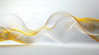 Dynamic Abstract Waves with Golden Highlights