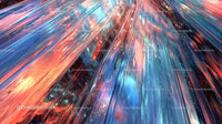 Vibrant Abstract Light Streaks in Cosmic Explosion