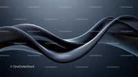 Abstract Flowing Curves in Futuristic Design