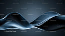 Elegant Blue Abstract Wave on Dark Background