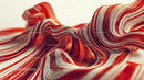 Dynamic Abstract Red and White Waves