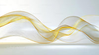 Elegant Golden Waves on Minimalist Background
