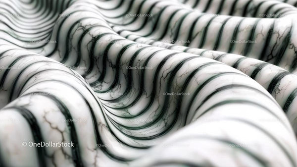 Wavy Marble Texture with Abstract 3D Design