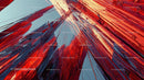 Dynamic Abstract Red Shards in Futuristic Style
