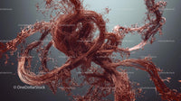 Intricate Abstract Structure in Copper Tones