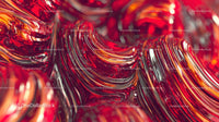 Abstract Red and Orange Swirling Fluid Design