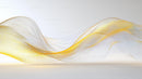 Abstract Flowing Wave in Yellow and White Gradient