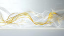 Elegant Abstract Gold and White Flowing Lines