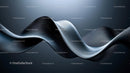 Sleek Abstract Wave with Dark Tones in Modern Design