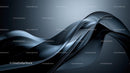Elegant Flowing Abstract with Metallic Curves