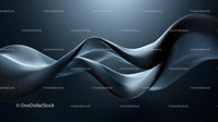 Elegant Flowing Waves of Abstract Digital Fabric
