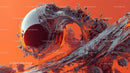 Surreal Digital Art with Swirling 3D Formations