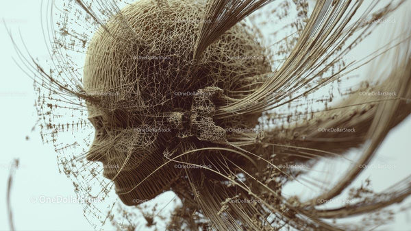 Intricate Woven Sculpture with Organic Textures