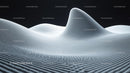 Futuristic Abstract Landscape with Wave Patterns