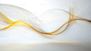 Elegant Gold and Silver Abstract Waves on Soft Background