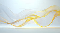 Elegant Yellow Wave on Light Blue Background