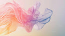 Ethereal Flowing Fabric in Soft Pink and Purple Hues