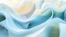 Elegant Abstract Waves in Pastel Blue and Yellow Tones