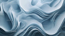 Fluid Wave Patterns in Soft Blue Hues