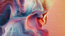 Vibrant Abstract Fluid Art with Colorful Waves